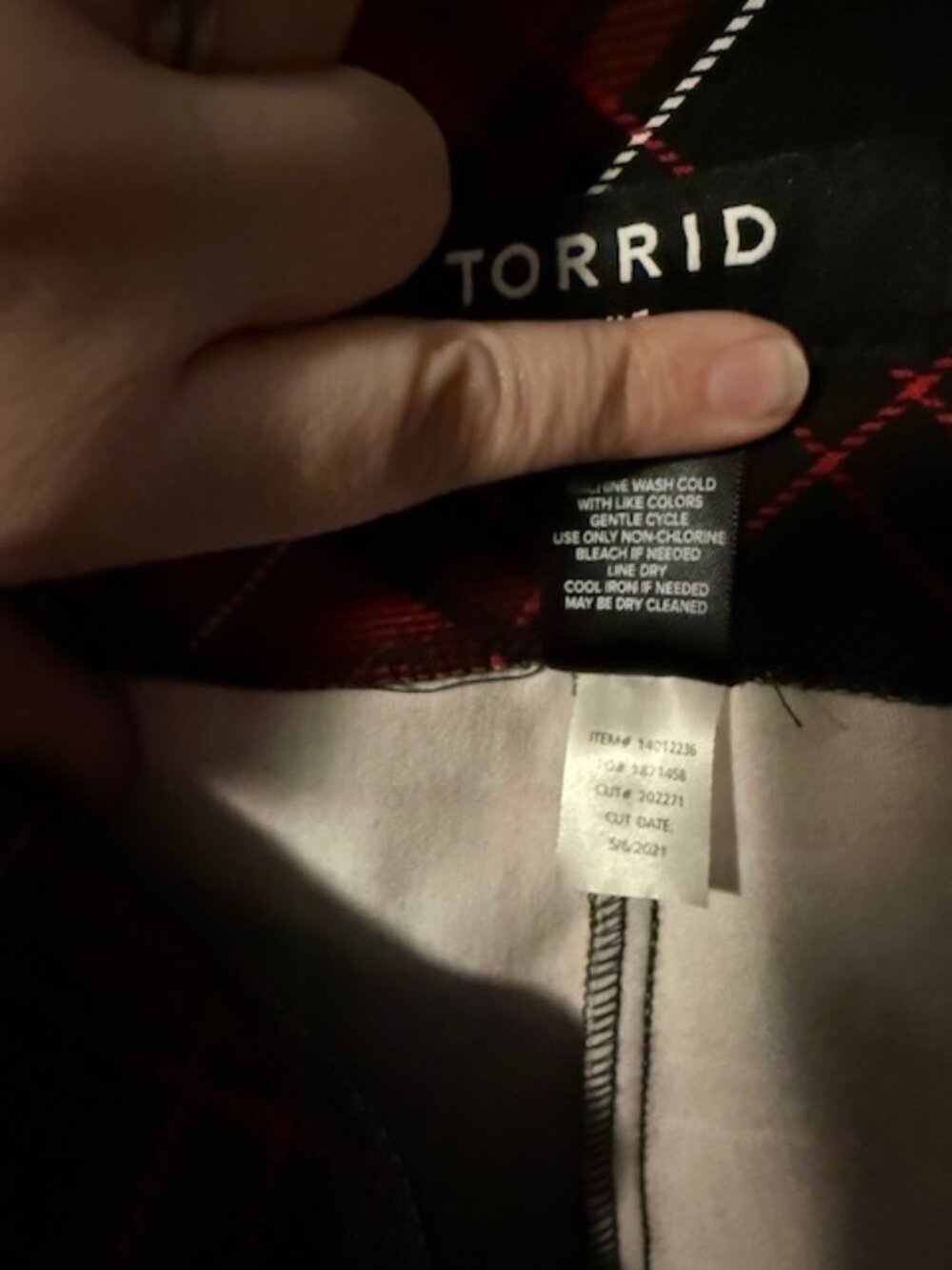 Torrid Pixie Style Plaid Pants - Picture 4 of 5